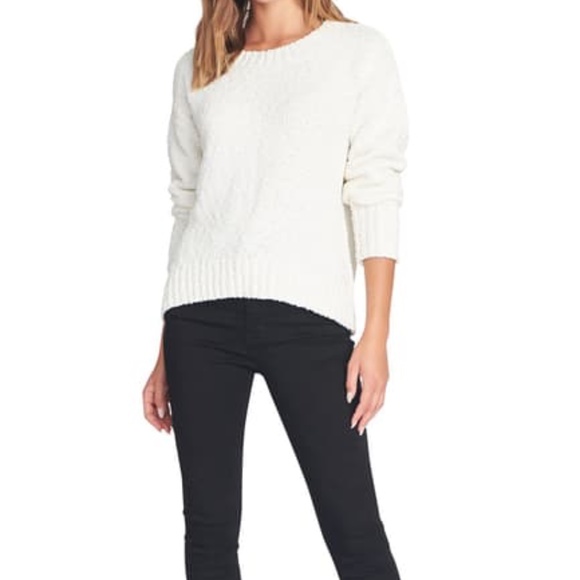 Sanctuary Sweaters - Sanctuary NWT Popcorn Crew Pullover Sweater white